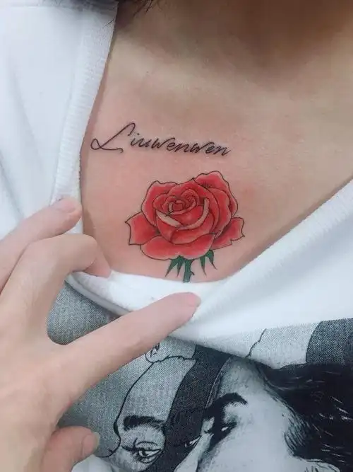 玫瑰_纹身图案手稿图片_黑风堂的纹身作品集