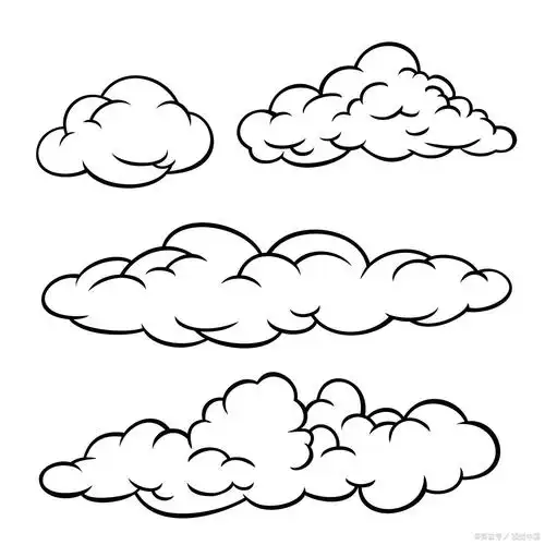 画云朵简笔画是个超治愈的小任务呢,特别适合放松心情的时候动手试试