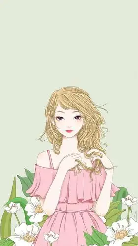 森系文艺少女插画