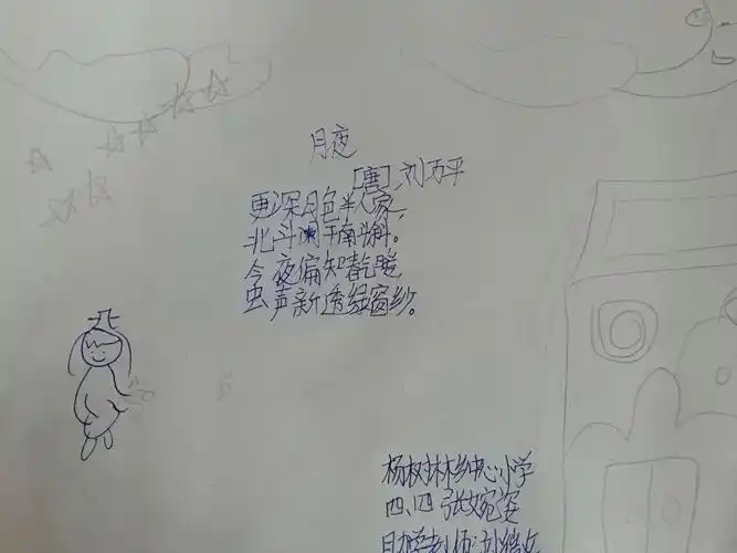 加强唐诗宋词积累,通过诗配画表达自己对古诗词的理解23月夜