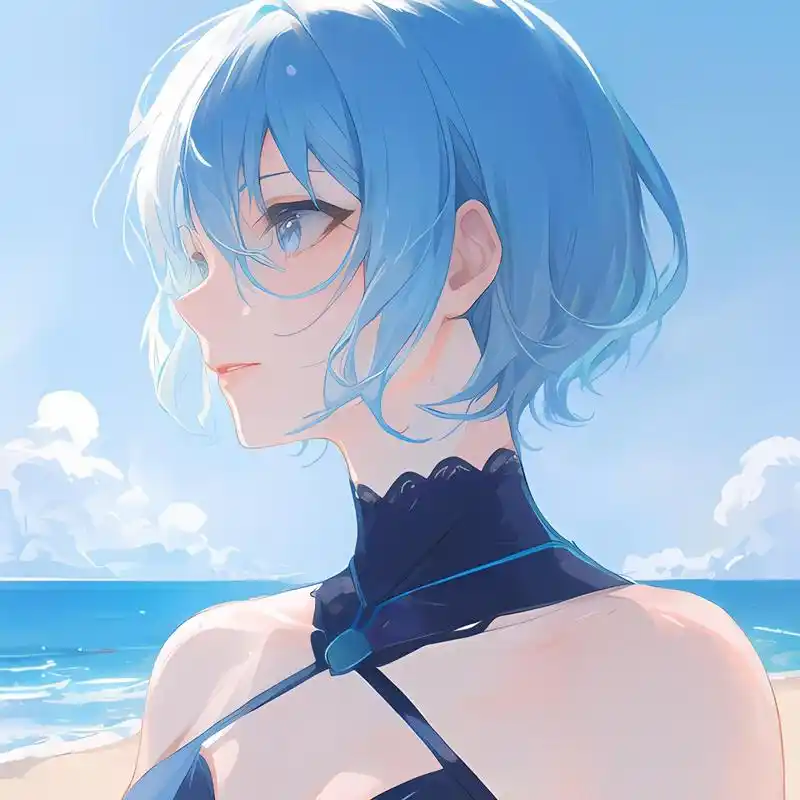 头像分享 #动漫女生头像# #动漫女头# #女生头像# #al绘画##蓝色系