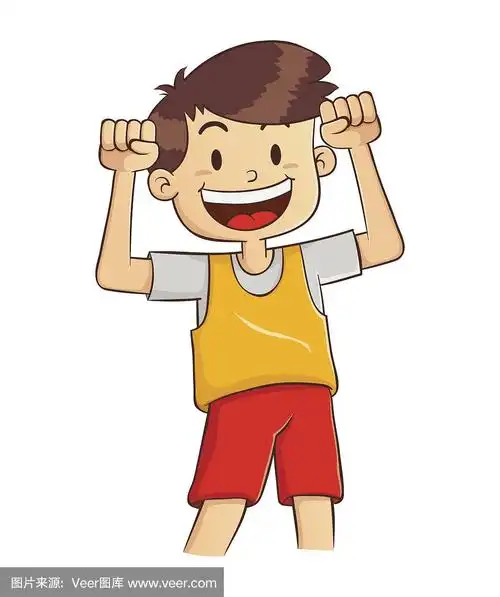 强壮健康的男孩