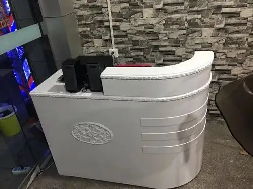 转角收银台简约服装店理发店美容院柜台饭店小吧台维修台柜台小型