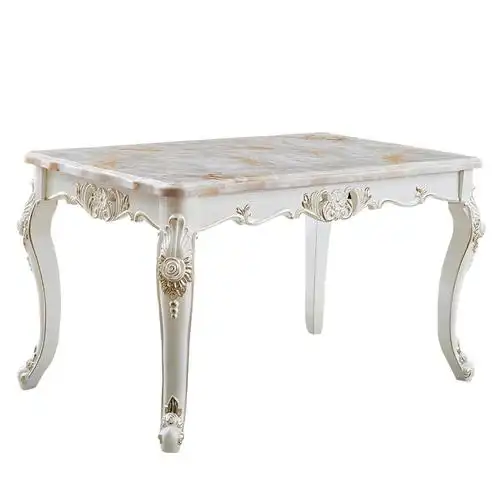 欧式餐桌桌椅组合实木歺桌欧美大理石吃饭桌子餐桌