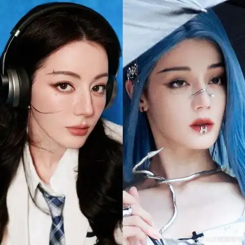 迪丽热巴唇环#上一次是眉钉,这次是唇环,下次不会印纹身和鼻环吧?