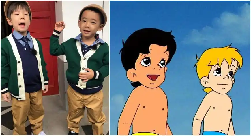 jasper,嗯哼从头到脚撞衫又撞造型!网友:好像真人版海尔兄弟