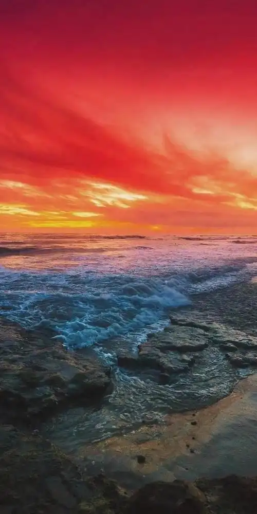 壁纸风景超清全面屏 日落:8k超清全面屏风景壁纸(21)