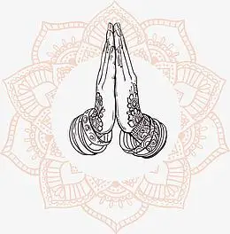 pngepspng如来佛祖双手合十矢量素材pngaipng双手合十拿着莲花pngai