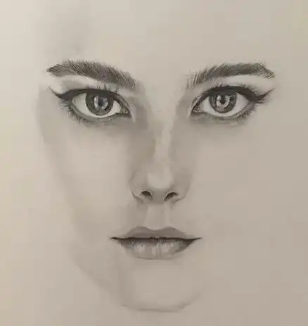 人物头像素描时如何准确画出三庭五眼的位置