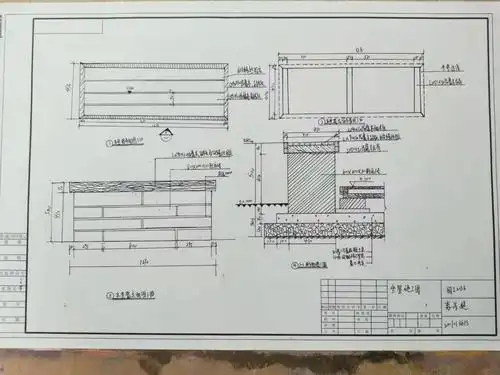 实训第三天下午绘制《坐凳施工图》