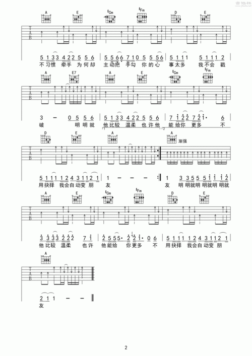 明明就吉他谱(图片谱,弹唱)_周杰伦(jay chou)_明明就02 .gif
