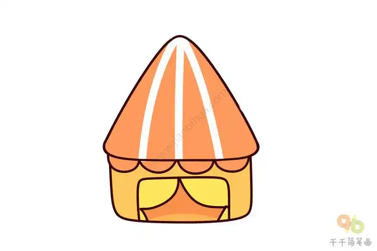 形状七十二变 三角形变漂亮的房子_零基础学画简笔画