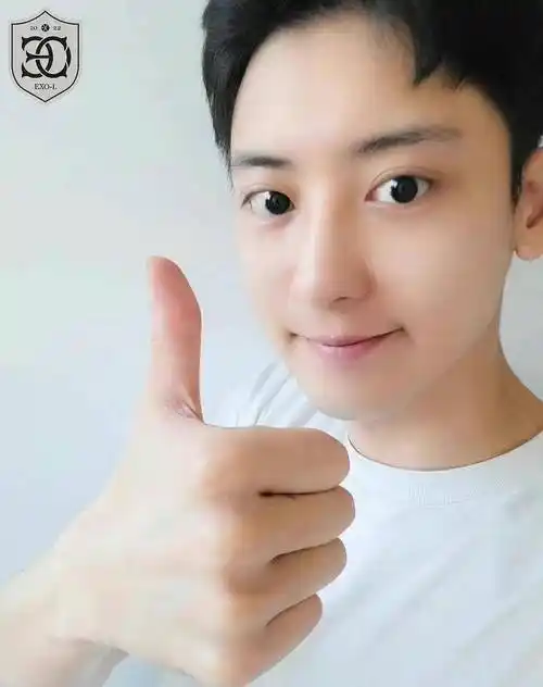 朴灿烈退伍后首晒自拍三宫格,清秀帅气,大眼睛跟个葡萄似的_网友_内容