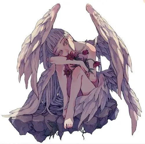 素材堕落天使jk制服少女开心亿点吧