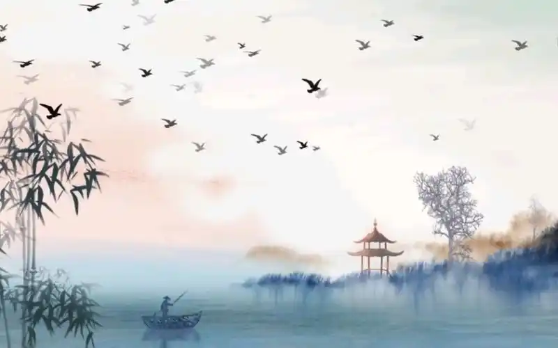 唯美古风意境,尽在中国古诗词中//秦观《浣溪沙·漠漠轻寒上小楼》