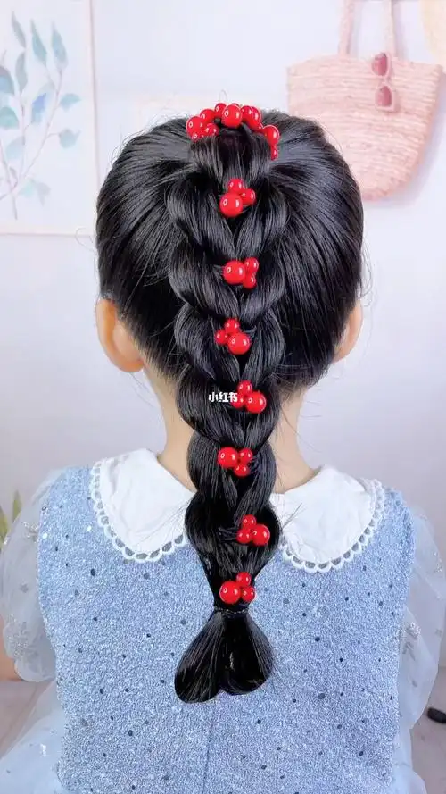 精致高马尾发型612岁上学发型