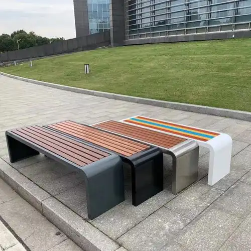 户外长椅子庭院休息座椅商场防腐实木休闲长条凳广场露天凳长150宽40