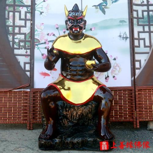 面然大士佛像88厘米鬼王神像供奉焦面焰口王羽林普渡公面燃大士爷【15