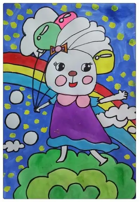 9到10岁儿童水粉画 9到10岁儿童水粉画风景