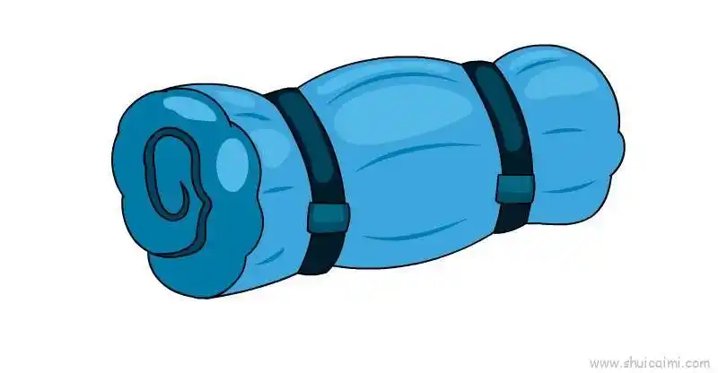 睡袋儿童画怎么画睡袋简笔画好看