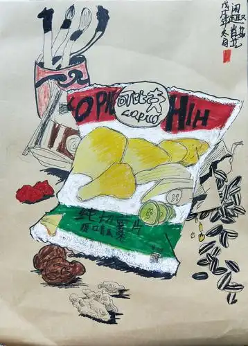 写美篇提高班的学生我们这节课选取了大师李可染后期绘画特点的学习