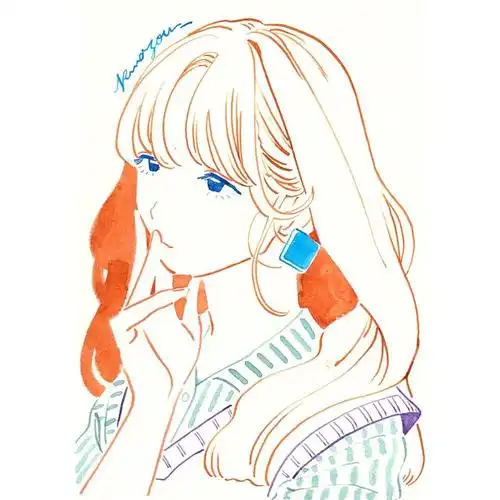 画画素材资源库是夏天的味道ins风极简线条动漫女生小清新高清头像