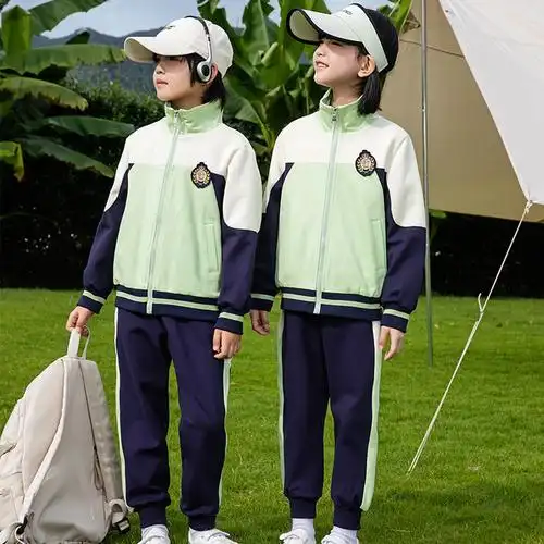 校服小学生春秋季运动装儿童班服新款幼儿园园服拼接两件套三件套