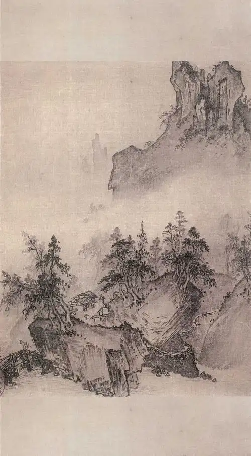 宋 夏圭 《冒雨寻庄图 》