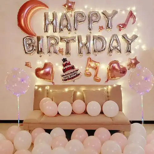 女孩生日快乐装饰品公主女神闺蜜派对气球浪漫惊喜场景布置背景墙