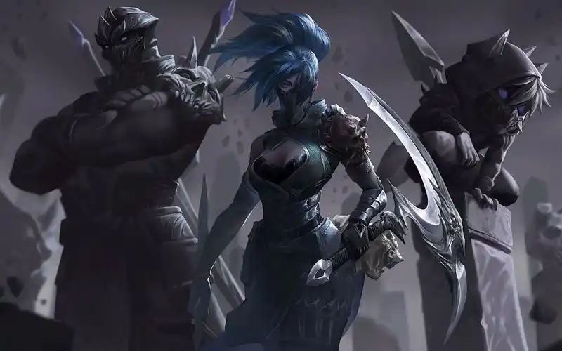 英雄联盟【阿卡丽】同人壁纸一览!_电子竞技热门视频