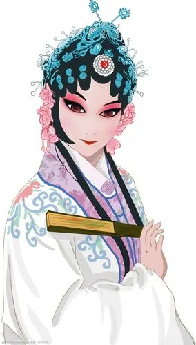 关键词:青衣手绘插画人物 京剧 花旦 卡通 古风 中国风 青衣 手绘