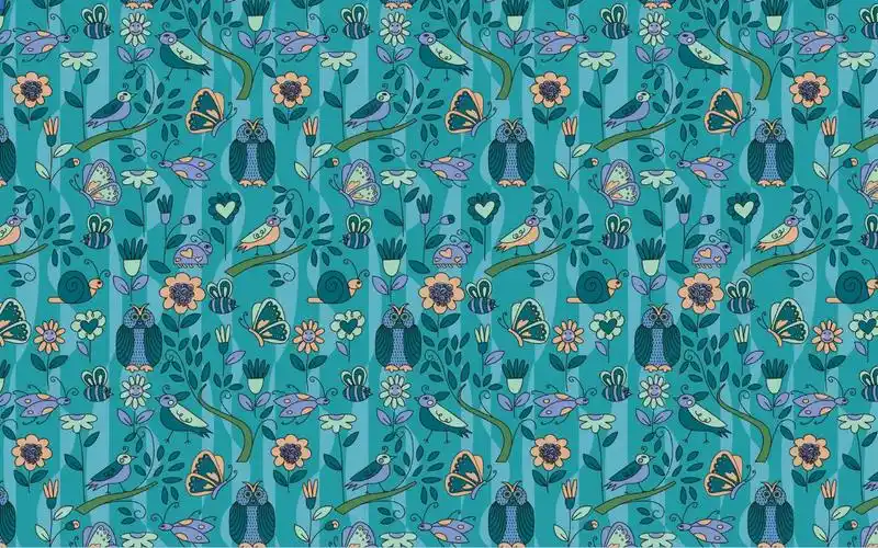 可爱卡通碎花,高清壁纸图片,矢量图-回车桌面