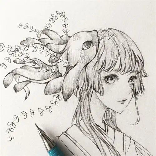 铅笔画  初学者刚开始学画画时多是以铅笔画为主,用铅笔画人物要注意