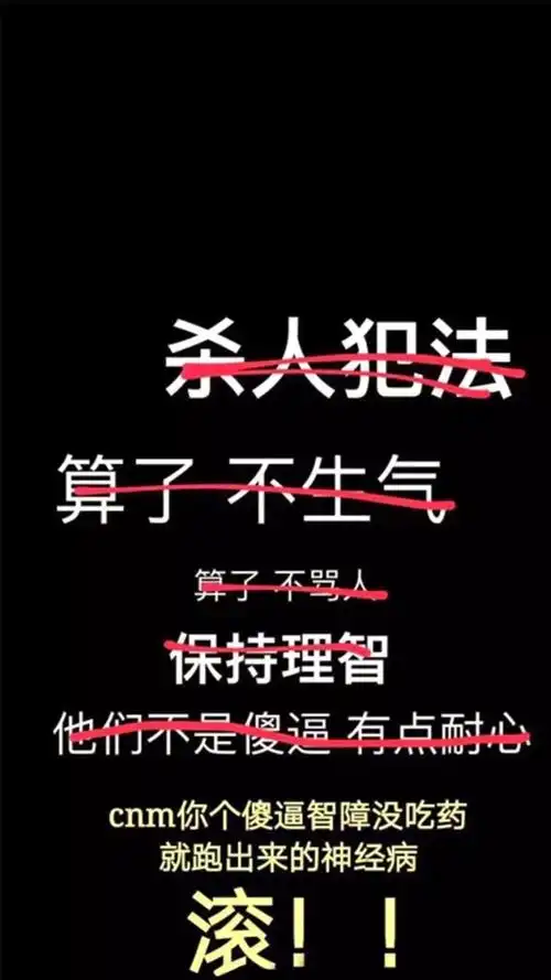 心情不好到想把人给杀了,去他妈的,傻逼