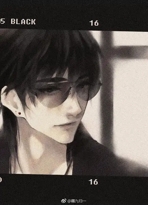 盗墓笔记 黑瞎子 画师微博@藏九归一