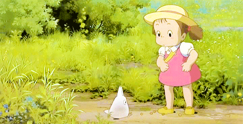 小女孩小鸟可爱gif动图_动态图_表情包下载_soogif