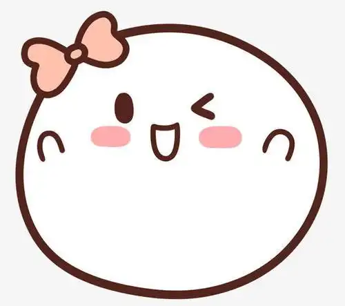 可爱的卡通糯米团子