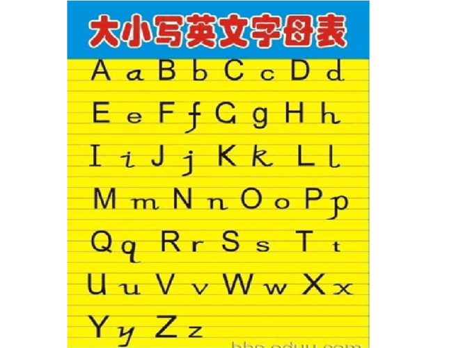 26个英文字母表格及字母发音.doc