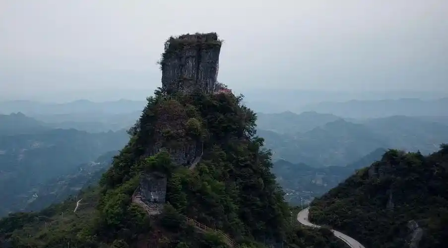 黔江石钟山航拍