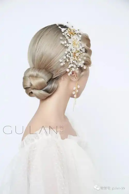 【谷兰】精致复古手推波低盘发造型