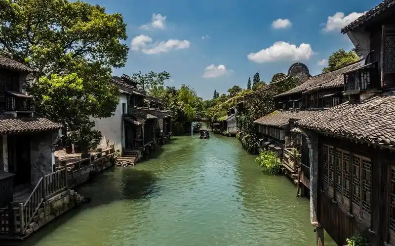 小桥流水的乌镇风景壁纸高清大图预览1920x1200_风景壁纸下载_美桌网
