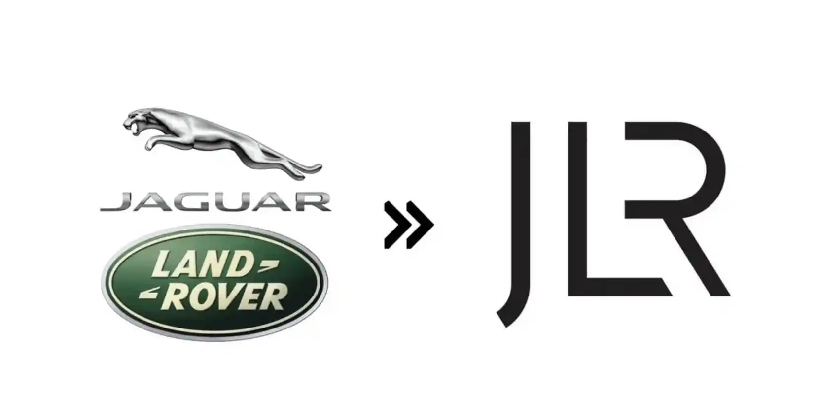 官宣全新标识——jlr,新标识采用简洁设计,由捷豹(jaguar)路虎(landr