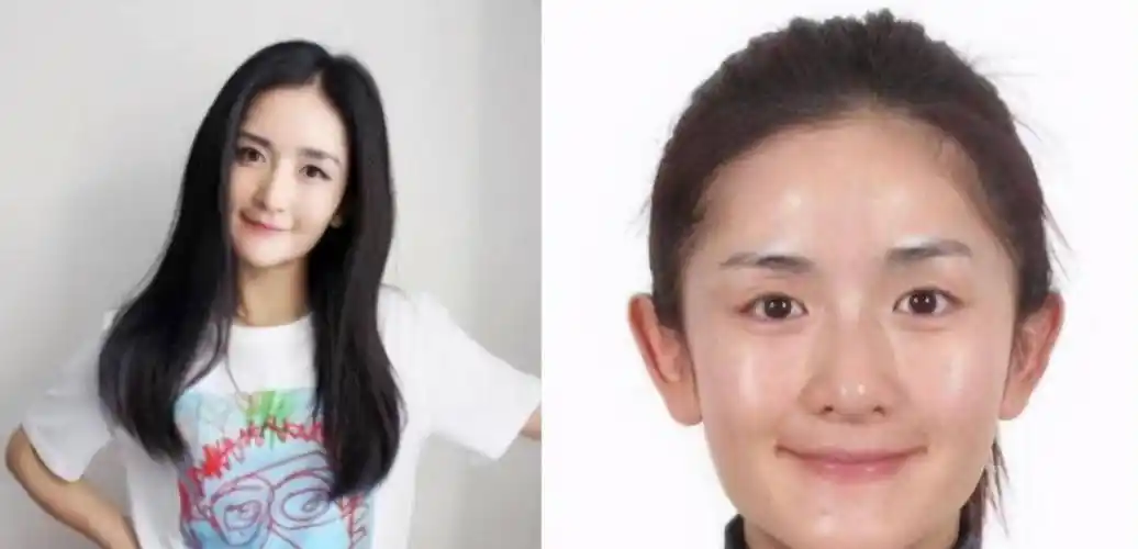 明星的素颜照,那英老十岁,赵雅芝毁形象,而她被质疑整容_谢娜_化妆