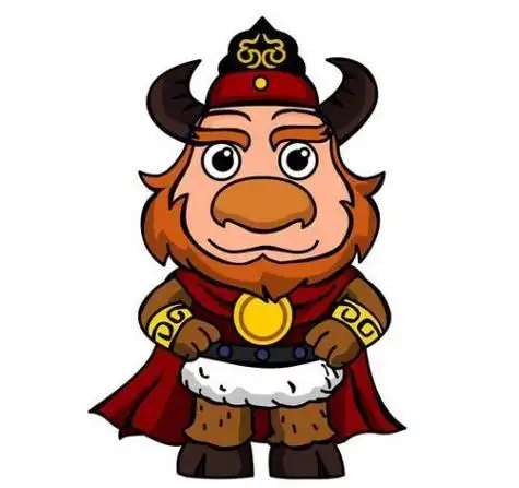 牛魔王   简笔画   迷你世界魔炎q版牛魔王简笔画才艺打卡简笔画