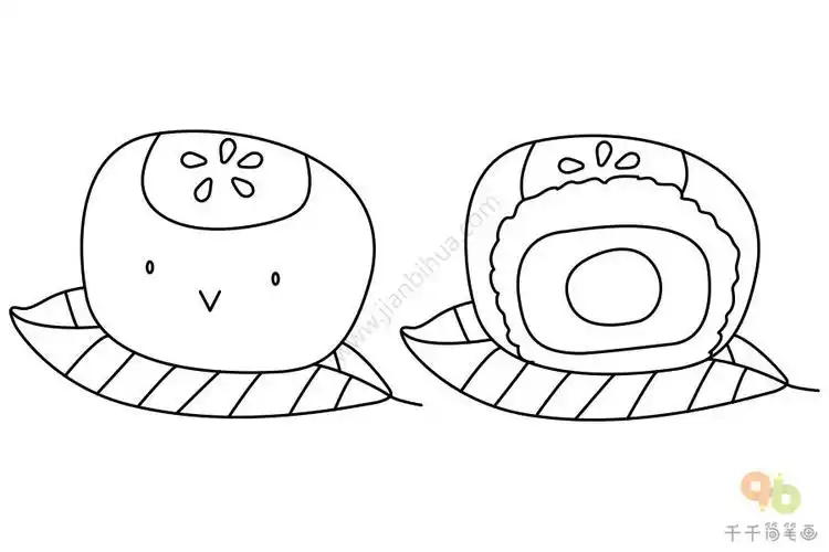 可爱的糯米团简笔画