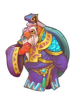 龟丞相简笔画涂色