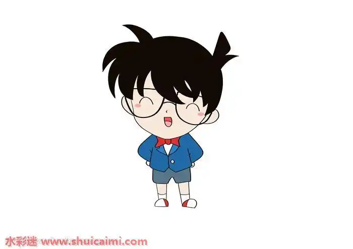 柯南怎么画柯南简笔画简单