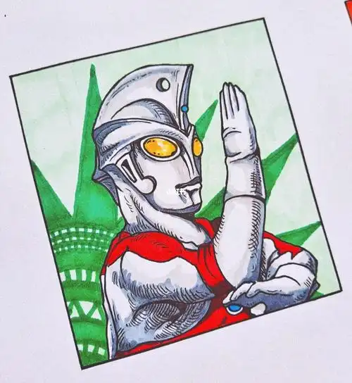 寻找小红书绘画大神  #画画  #画画的日常  #灵魂画手  #奥特曼