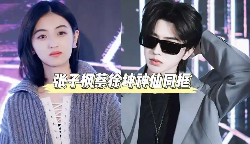 张子枫蔡徐坤同框看秀,不小心贡献神图,子枫妹妹的回眸韵味十足-综艺