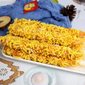 皓谦虾皮鸡柳串脆皮鸡柳大串商用冷冻烧烤油炸半成品800克15串/袋